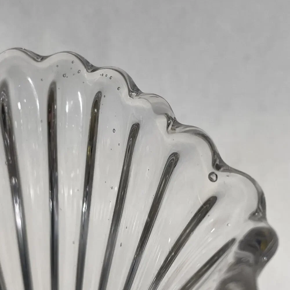 Antique Fenton Swung Vase Clear Early Circa 1918 UV Glow Rare